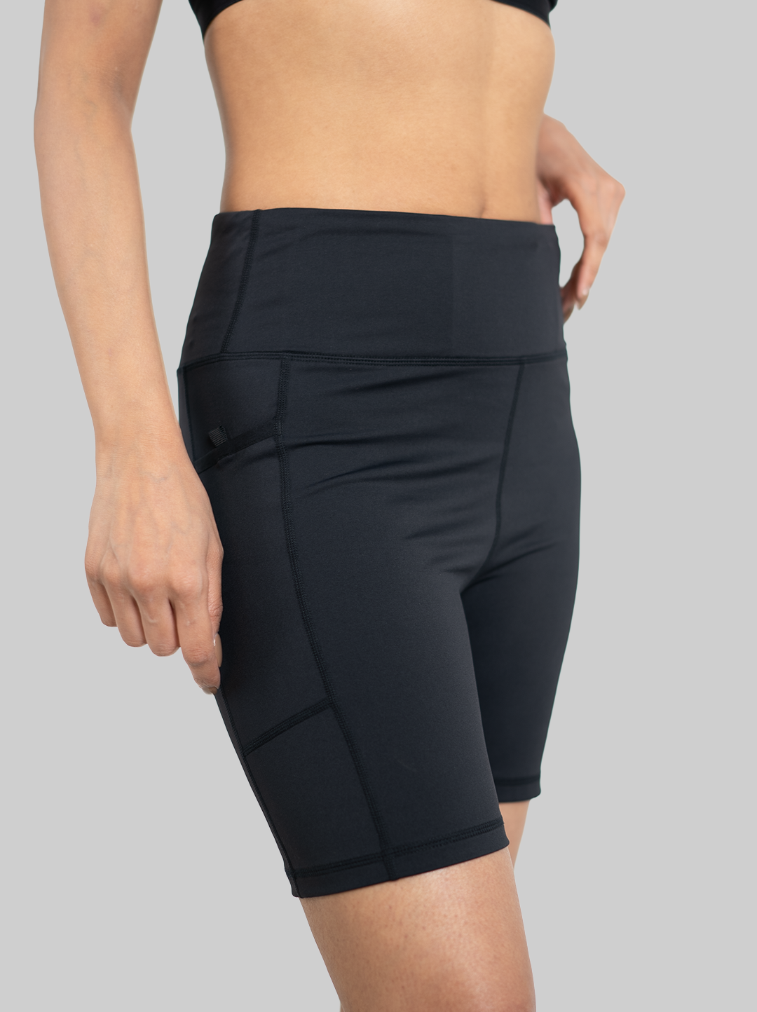 5 Pockets Marathon Running Tights (Black)