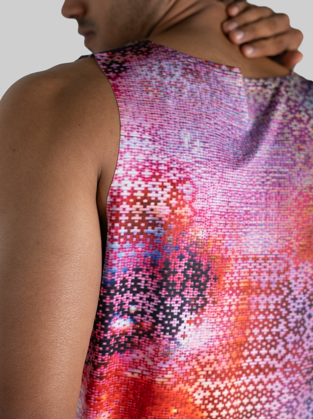 Mosaic Run Tank ( Red )