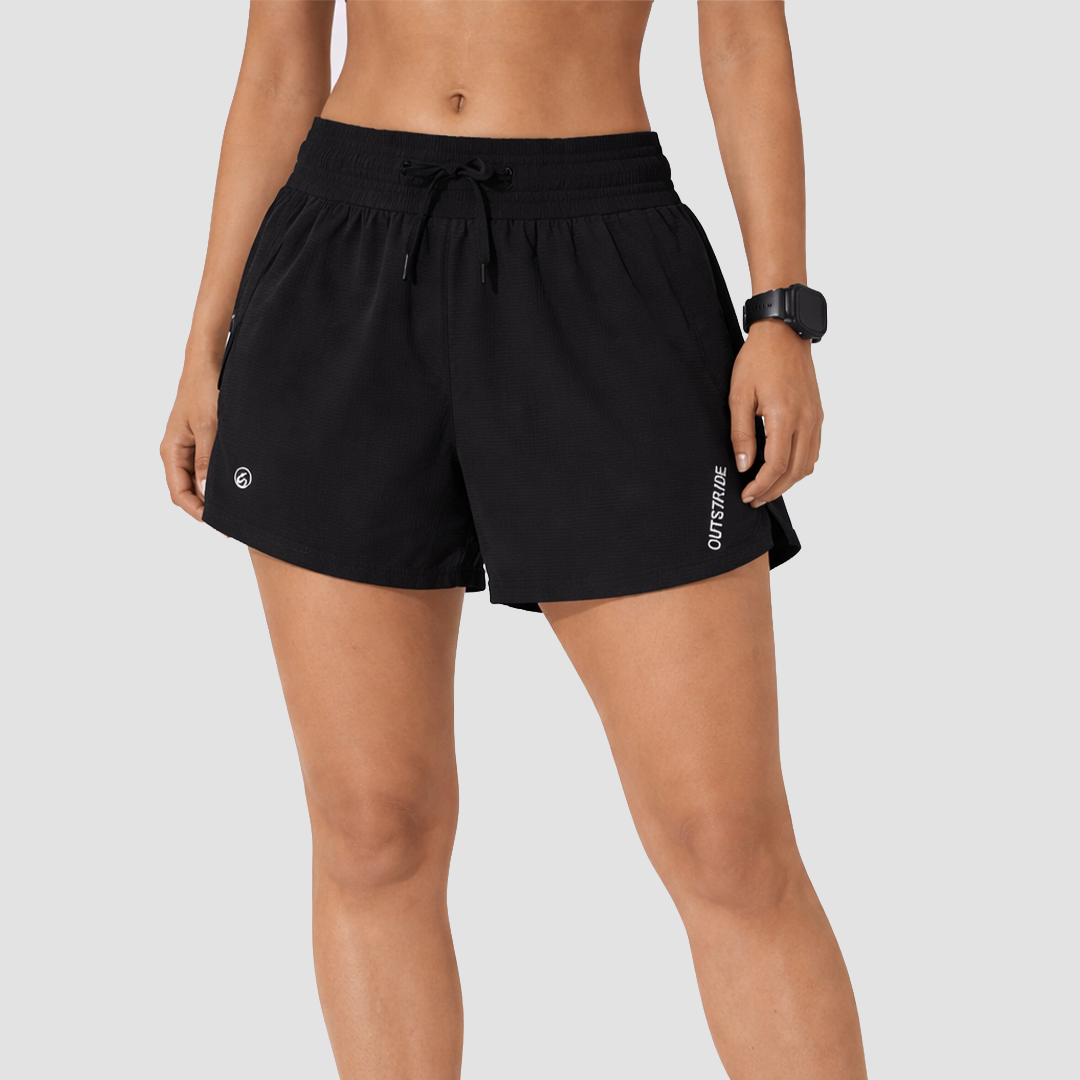 Speed Workout 2 Pockets Liner Shorts (Black)
