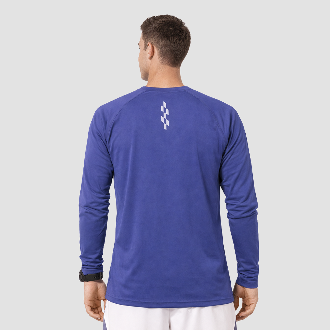 Long Sleeves Running Tee (Purple Blue)