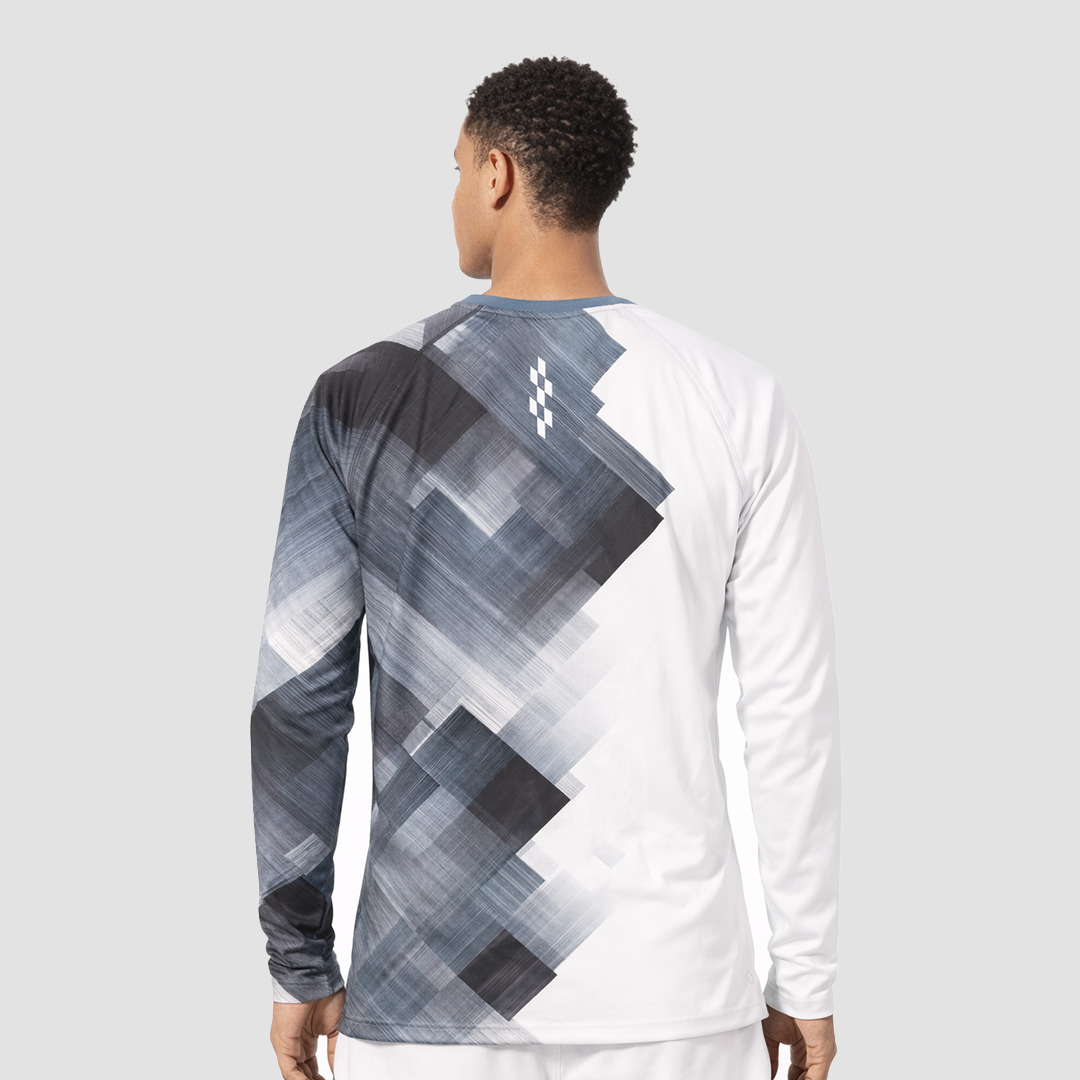 Long Sleeves Running Tee (Half and Half)