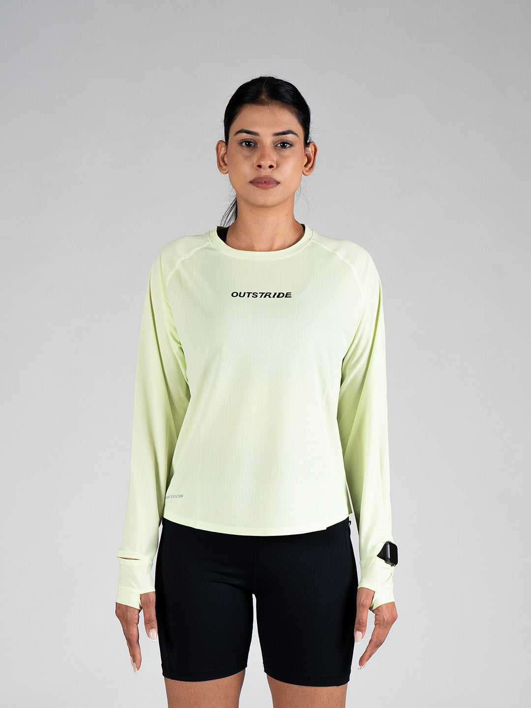 Long Sleeves Running Tee ( Pastel Green )