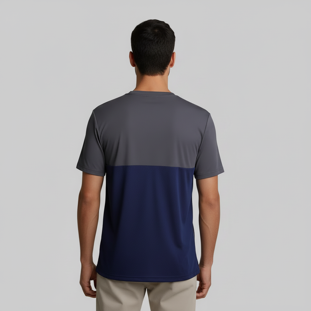 Relaxed Training Tee (Steel Grey/ Blue)