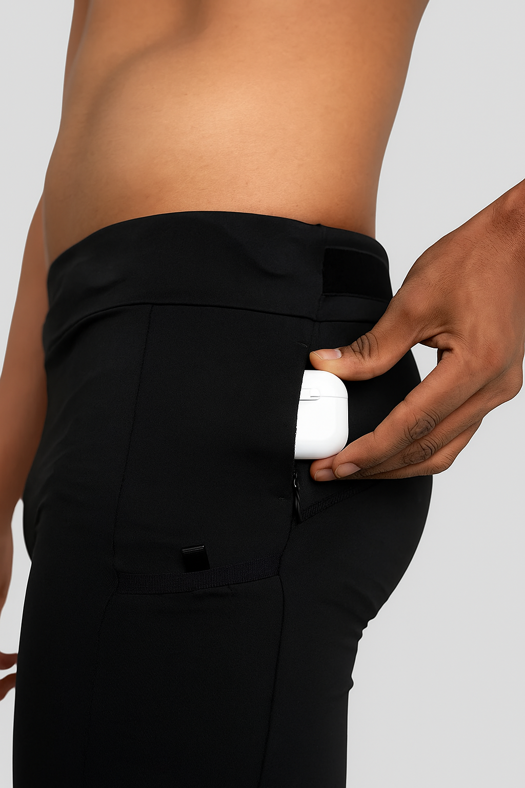 Pace Setter Run 4 Pockets Tights  7" (Black)