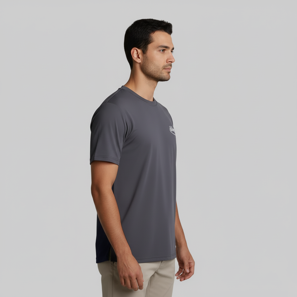 Relaxed Training Tee (Steel Grey/ Blue)
