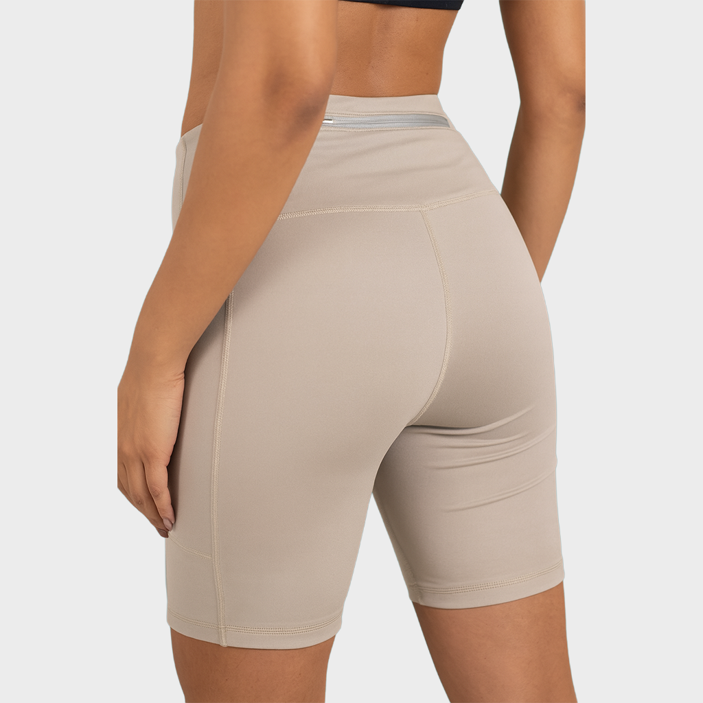5 Pockets Marathon Running Tights (Off White)