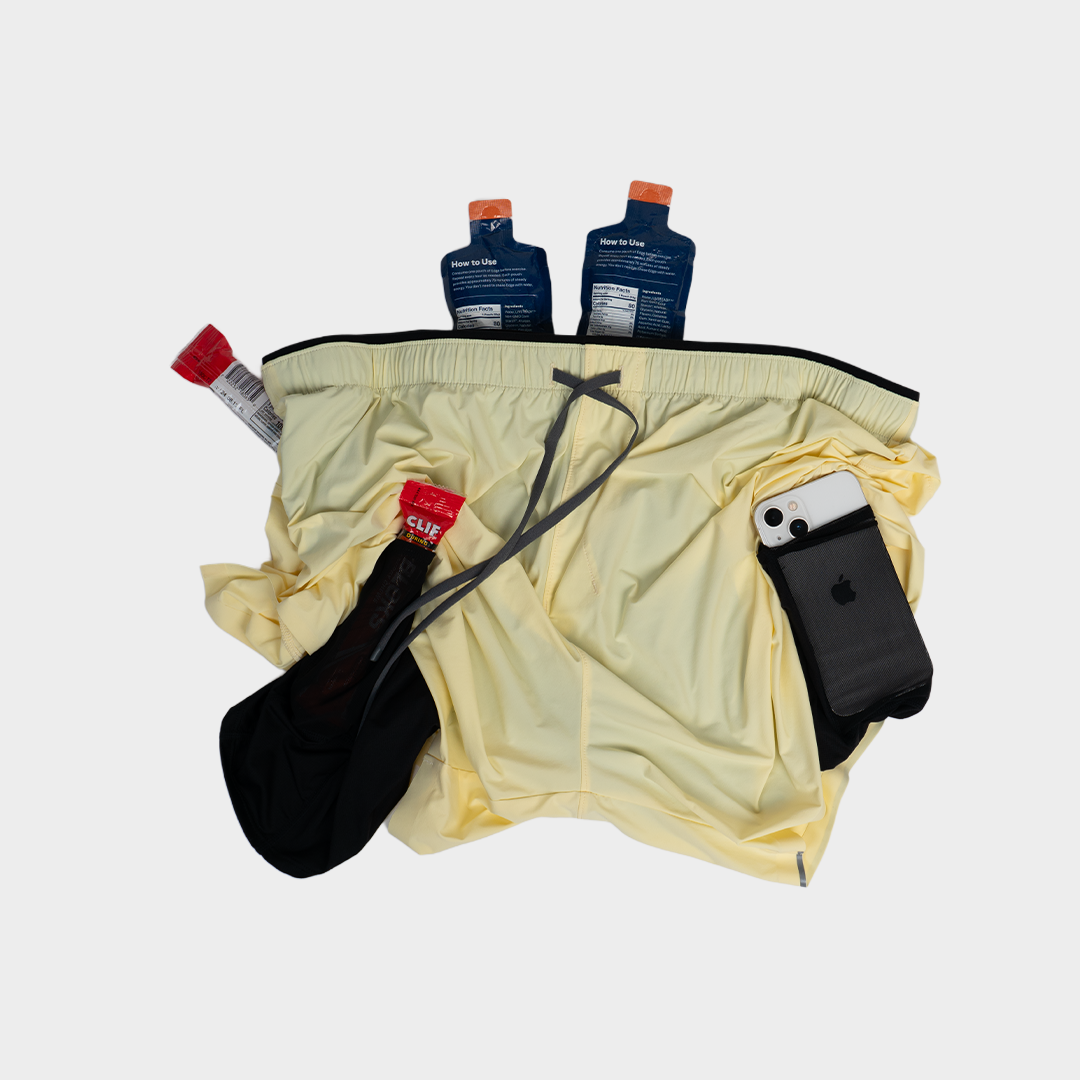 Bare Motion Shorts - 4 Pockets (Lemon Yellow)