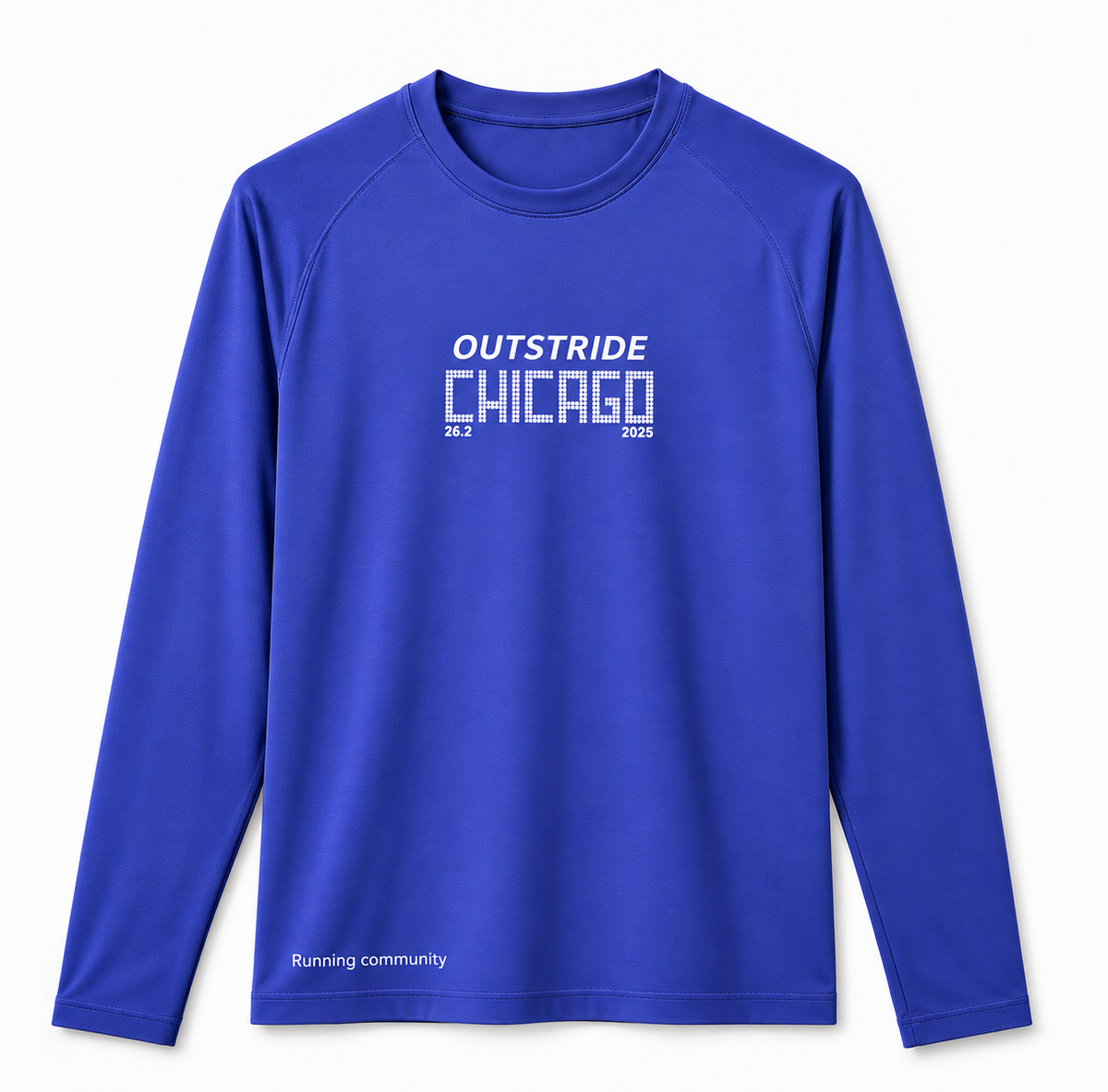 Long Sleeves Running Tee (Men) - Chicago Print