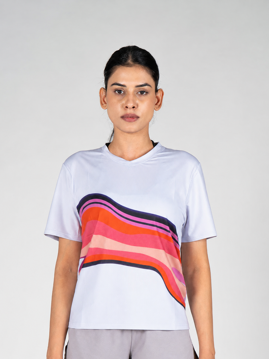 Distance Running Tee (Pink-Orange)