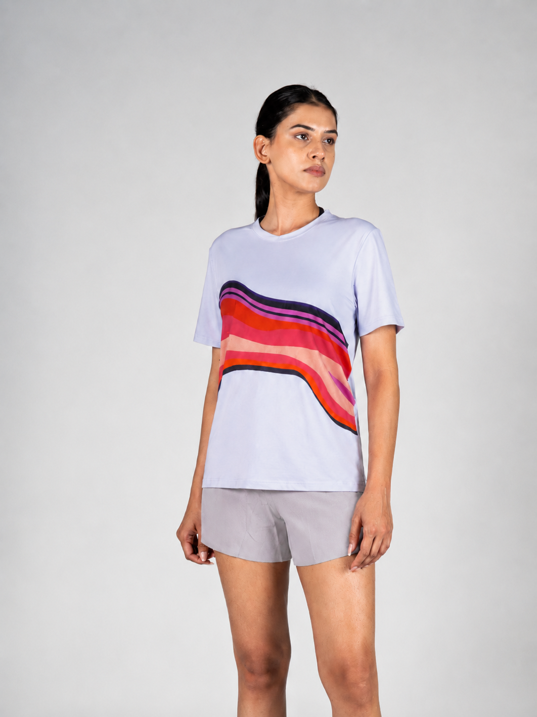 Distance Running Tee (Pink-Orange)