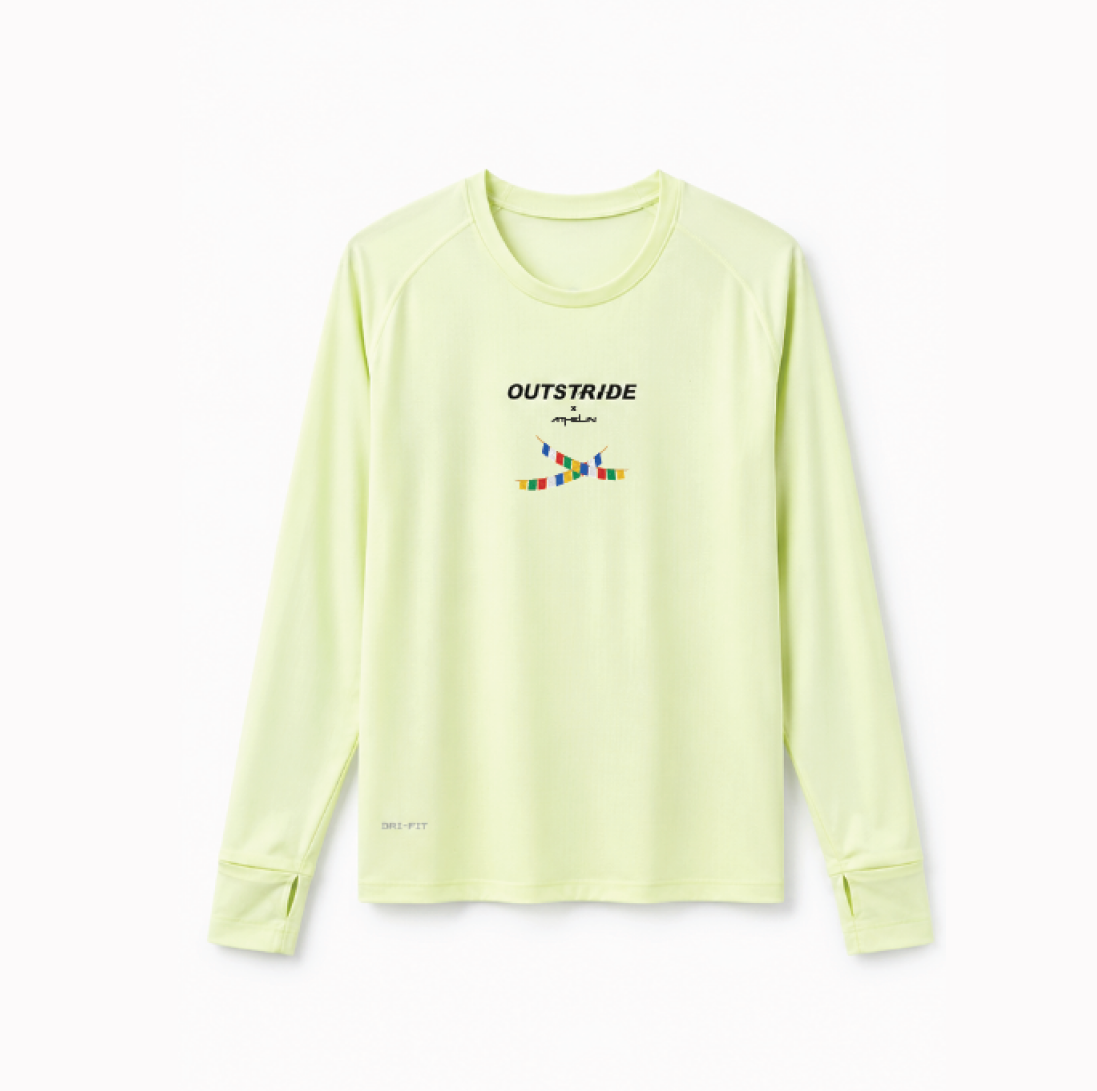 Ladakh Long Sleeves Running Tee ( Pastel Green )